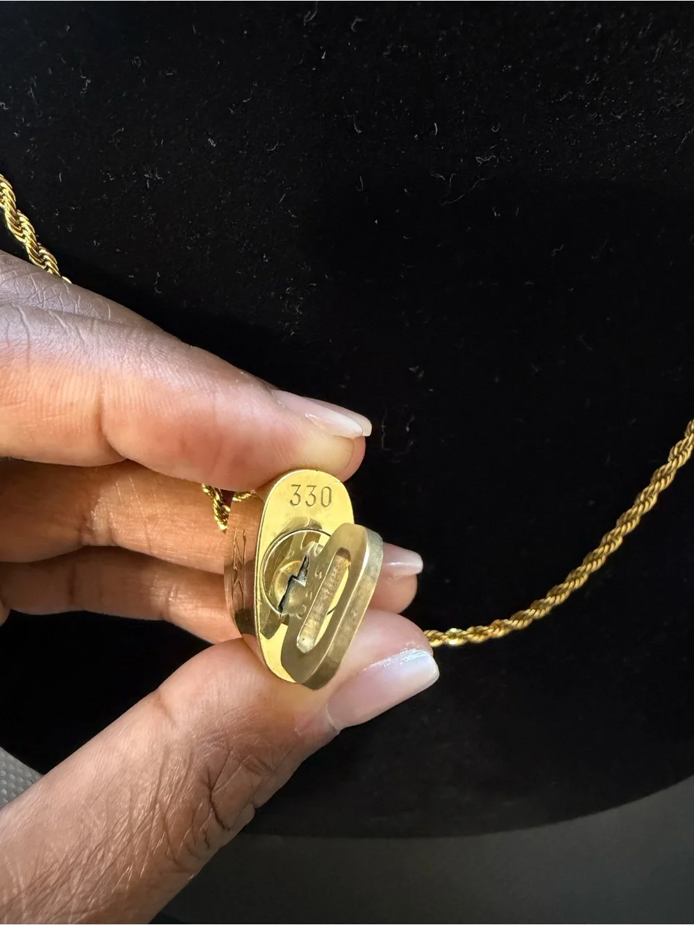 Louis Vuitton lv engraving statement